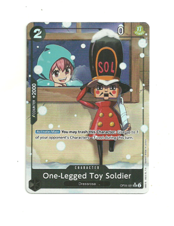 One Piece TCG One-Legged Toy Soldier OP05-081(Prb01) Alt Art Eng - Image 1
