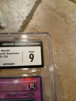 Yugioh TCG Seven Tools of the Bandit CGC 9 1st Ed MRD-129 (Some Case Scratching) - Image 4