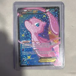 Pokemon Mew EX Ultra Rare Full Art Legendary Treasures RC24/RC25 Holo Card - Image 1