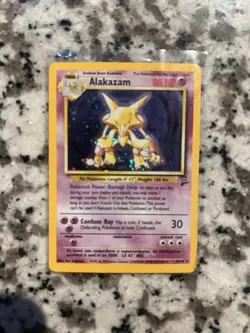 Pokemon Alakazam Base Set 2 Holo Unlimited Rare Card 1/130 - Image 1