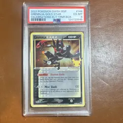 Pokemon Greninja Star Gold Star Promo Holo SWSH144 PSA 6 SWSH 2021 Card - Image 1
