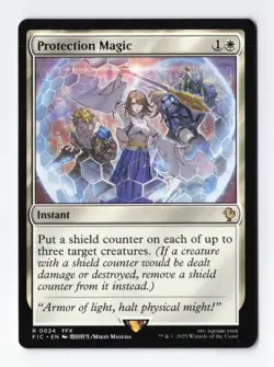 Protection Magic Normal R Final Fantasy MTG Magic the Gathering Card NM - Image 1