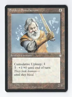 Soldevi Simulacrum Ice Age MTG Vintage Magic the Gathering Card LP/NM - Image 1