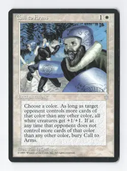 Call to Arms Ice Age MTG Vintage Magic the Gathering Card LP/NM - Image 1