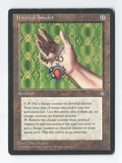 Jeweled Amulet Ice Age MTG Vintage Magic the Gathering Card MP/LP - Image 1