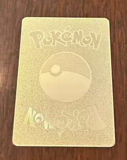 Gold Metal Fan Art Pokemon Trading Cards Collectible Gift - Save up to 10% - Image 3