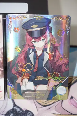 Iroha Natsume Blue Archive Waifu Textured Custom Card & Goddess Story SSR Set - Image 3