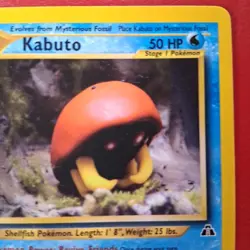 Kabuto 56/75 Neo Discovery Regular First Edition Pokemon Card LP - Image 3