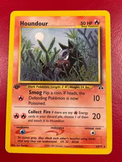 Houndour 24/75 Neo Discovery Regular First Edition Pokemon Card - Image 1