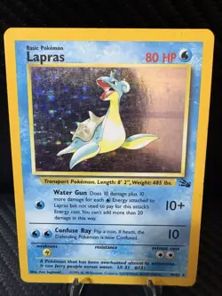 Lapras 10/62 Base Set Holo WOTC 1999 Vintage Pokemon Card MP Moderate Play - Image 1
