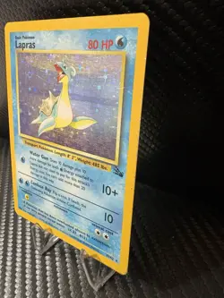 Lapras 10/62 Base Set Holo WOTC 1999 Vintage Pokemon Card MP Moderate Play - Image 3