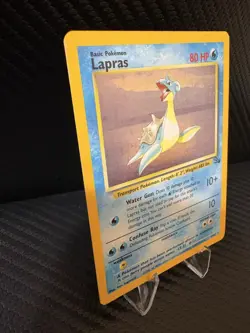 Lapras 10/62 Base Set Holo WOTC 1999 Vintage Pokemon Card MP Moderate Play - Image 4
