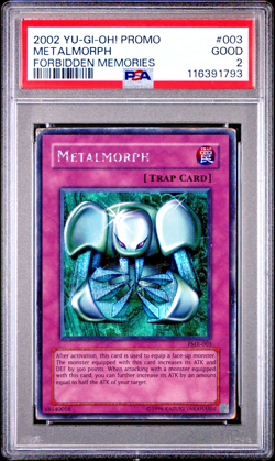 PSA 2 Metalmorph 2002 Forbidden Memories FMR-003 Secret Rare YUGIOH - Image 1