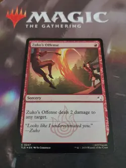 Mtg. Zuko's Offense. Foil. Avatar: The Last Airbender. Pack Fresh - Image 1