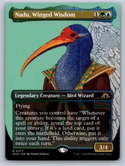Nadu, Winged Wisdom (Borderless) Modern Horizons 3 Regular - Image 1