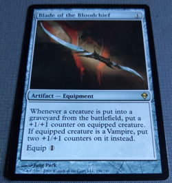 Blade of the Bloodchief – Zendikar Rare Equipment NM | MTG Commander Vampire - Image 2