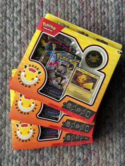 Pokemon TCG Pokemon Day 2026 30th Anniversry Box Pikachu Promo Booster Coin (3x) - Image 1