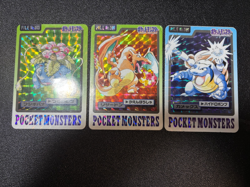 3set Charizard Blastoise Venusaur Bandai Carddass Series Japanese Pokemon Card - Image 1
