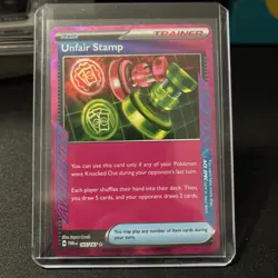Unfair Stamp - SV06: Pokemon TCG: Twilight Masquerade (TWM) - Image 1