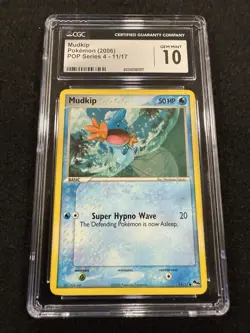 Pokemon Mudkip 11/17 from POP Series 4 in a CGC 10 !! - Image 1