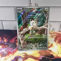 Meowth 106/094 Illustration Rare - Pokemon ME02: Phantasmal Flames NM - Image 1