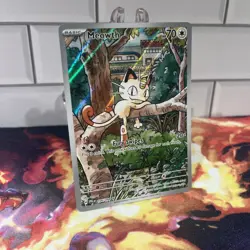 Meowth 106/094 Illustration Rare - Pokemon ME02: Phantasmal Flames NM - Image 2