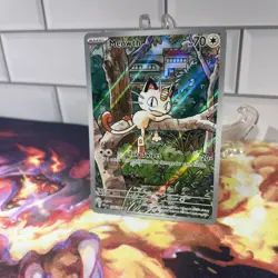 Meowth 106/094 Illustration Rare - Pokemon ME02: Phantasmal Flames NM - Image 3