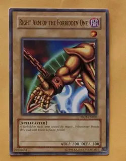 * Right Arm of the Forbidden One DLG1-EN020 Yugioh - Image 1