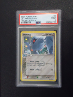 2004 POKEMON Metang 21/101 Hidden Legends Holo PSA MINT 9 - Image 1