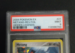 2004 POKEMON Metang 21/101 Hidden Legends Holo PSA MINT 9 - Image 3