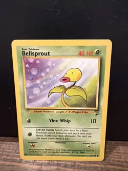 Pokemon Bellsprout 2nd Base Set 66/130 - Image 1