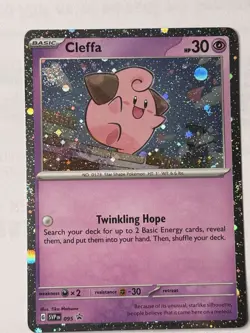 Pokemon TCG Cleffa Cosmo Holo Triple Swirls Black Star Promo #95 - Image 1