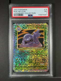 Muk Reverse Foil #16 2002 Pokemon Legendary Collection PSA 7 250001 - Image 1