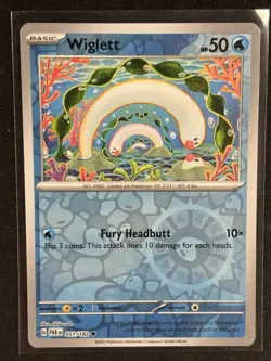 Pokemon - Wiglett 051/182 - Paradox Rift Reverse Holo - NM - Image 1