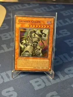 Yugioh 2007 Grinder Golem Super Rare 1st Ed. DP07-EN009 Near Mint - Image 1