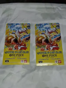 One Piece Adventure On Kami’s Island Sleeved Pack Lot Of 2 Packs. SEALED - Image 1