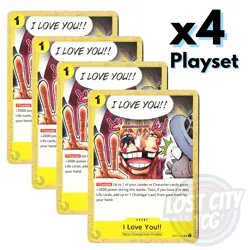 I Love You!! OP12-115 (Playset) - Legacy of the Master- x4 One Piece TCG NM - Image 1