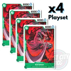 Kin'emon OP12-025 - Legacy of the Master - x4 Playset One Piece TCG NM - Image 1