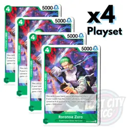 Roronoa Zoro OP12-036 - Legacy of the Master - x4 Playset One Piece TCG NM - Image 1