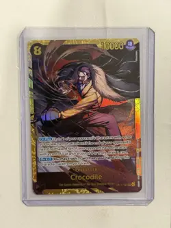 One Piece Crocodile OP14-120 Secret Alternate Art The Azure Sea's Seven NM B - Image 1