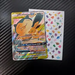 Pokemon Eevee & Snorlax GX #SM169 - 2019 Black Star Promo Tag Team Card - Image 1