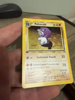 2001 Pokemon TCG Poliwrath 9/75 Neo Discovery 1st Edition Rare Holo - Image 3