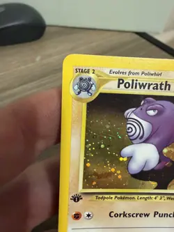 2001 Pokemon TCG Poliwrath 9/75 Neo Discovery 1st Edition Rare Holo - Image 4