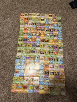 Vintage Japanese Pokemon Common and Uncommon Card Lot Bulk 130 Cards - Image 1
