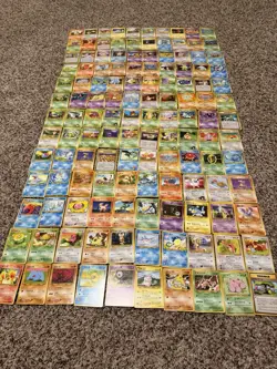 Vintage Japanese Pokemon Common and Uncommon Card Lot Bulk 130 Cards - Image 2