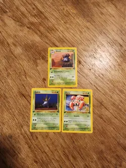 Pokemon Jungle 1st Edition Lot Of 3 Cards (Oddish, Gloom & Paras) Lightly Played - Image 1