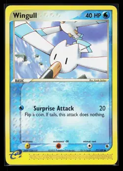 Wingull 77/109 Common EX Ruby & Sapphire Pokemon Card - Image 1