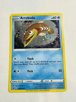 Arrokuda SWSH093 SWSH: Sword & Shield Promo Card Holo (HUGE SWIRLD!) - Image 1