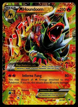 Pokemon Card - M Houndoom EX Holo XY - BREAKthrough 22/162 Ultra Rare - Image 1