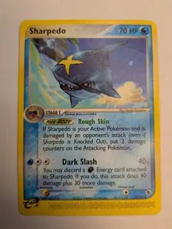 SHARPEDO 22/109 Non-Holo Rare EX Ruby & Sapphire Pokemon Card - Image 1